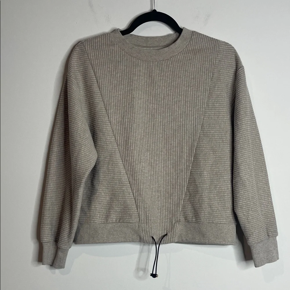 SOLD Varley | Women’s Arleta Ribbed Crew Neck Sweatshirt Size Small - Picture 2 of 7